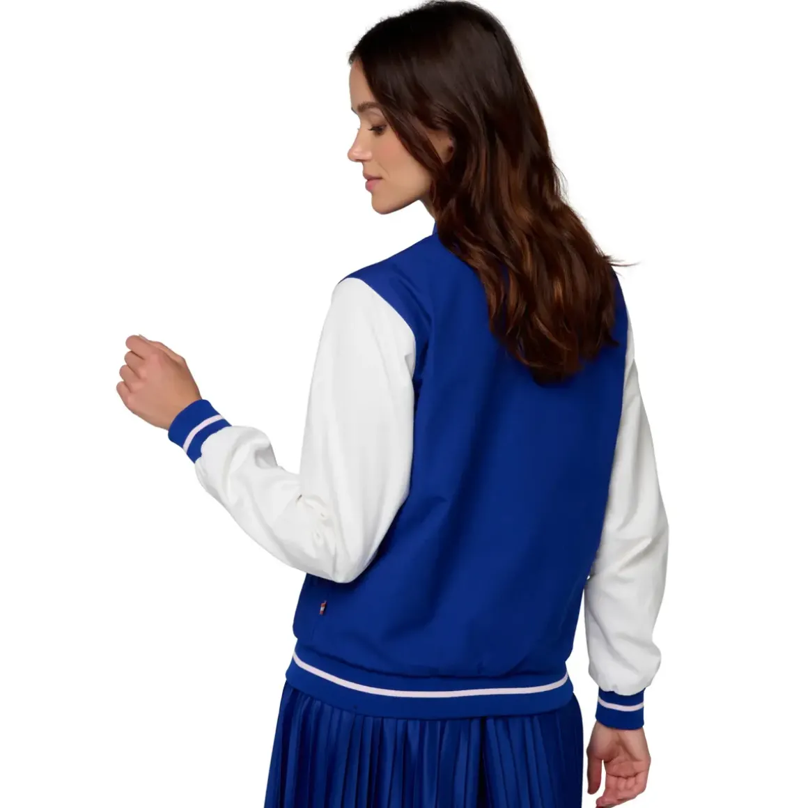 Roland-Garros Jackets|Stripes teddy Woman - Navy