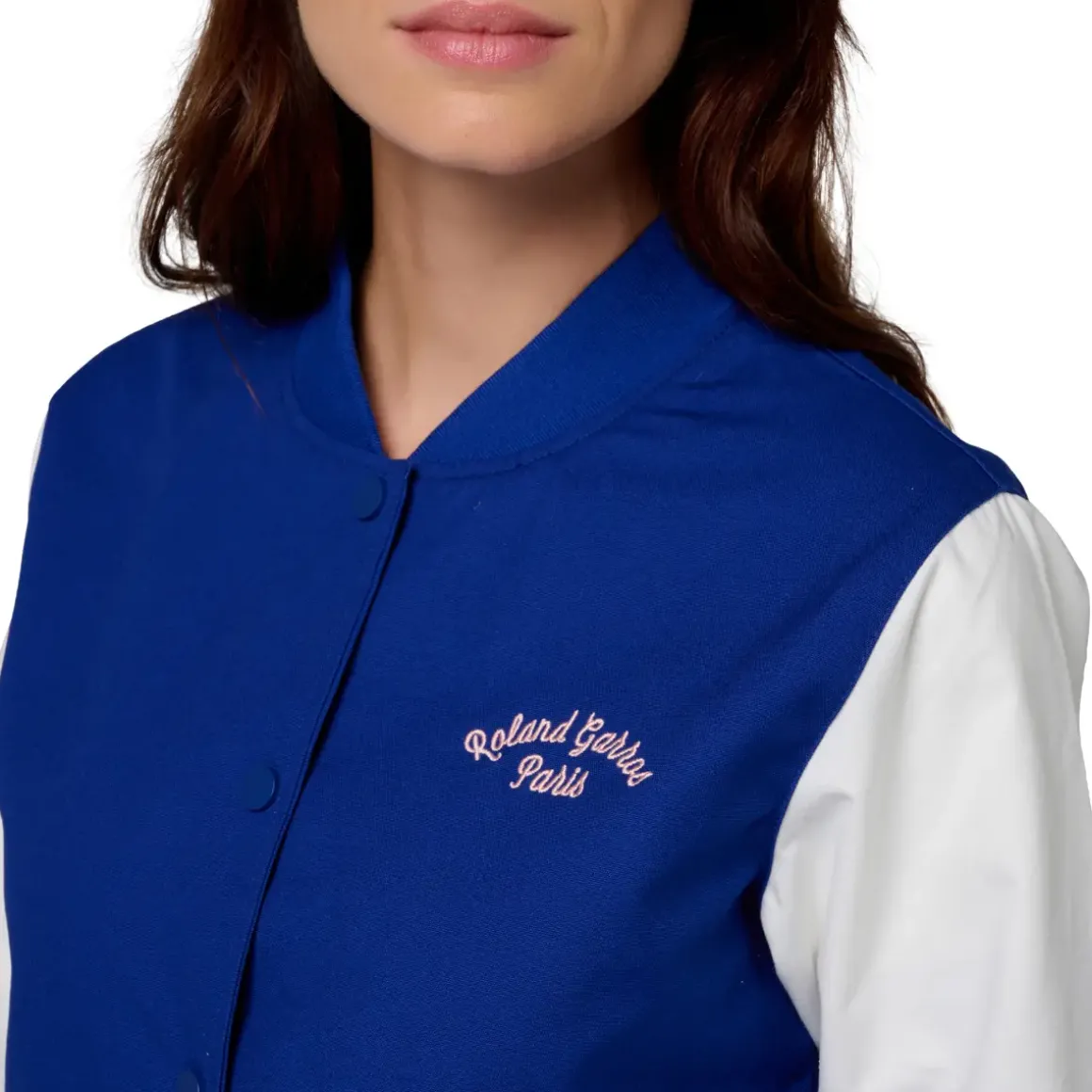 Roland-Garros Jackets|Stripes teddy Woman - Navy