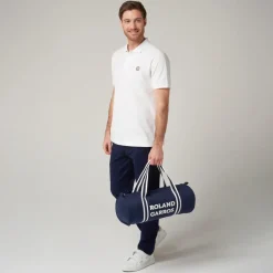 Roland-Garros Bags|terry embroidery small Duffel Bag - navy