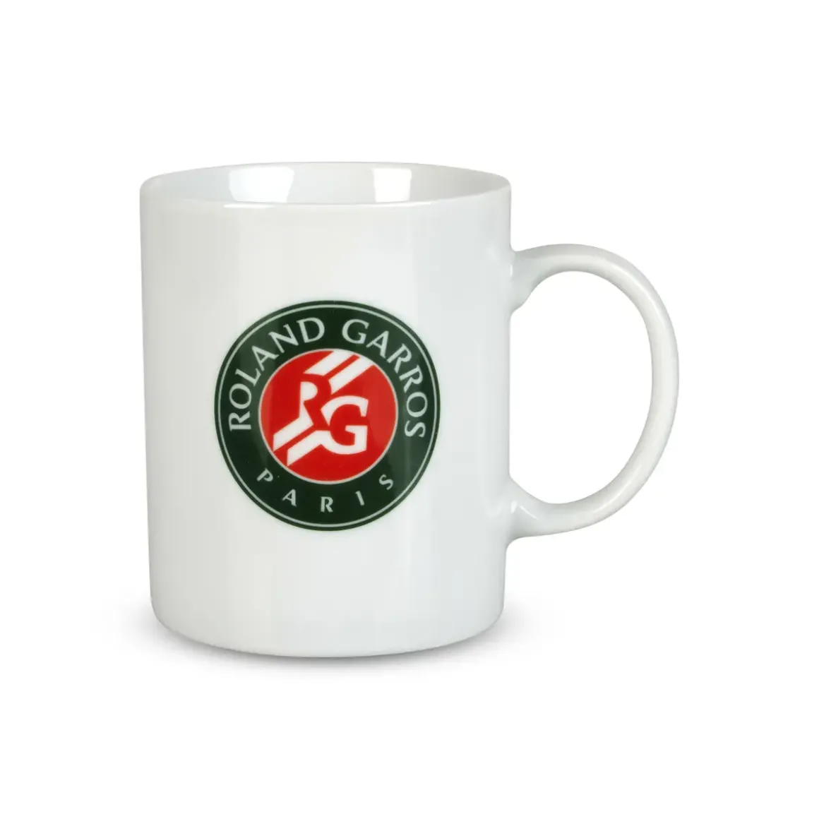 Roland-Garros Mugs And Water Bottle|tricolor logo mug - white