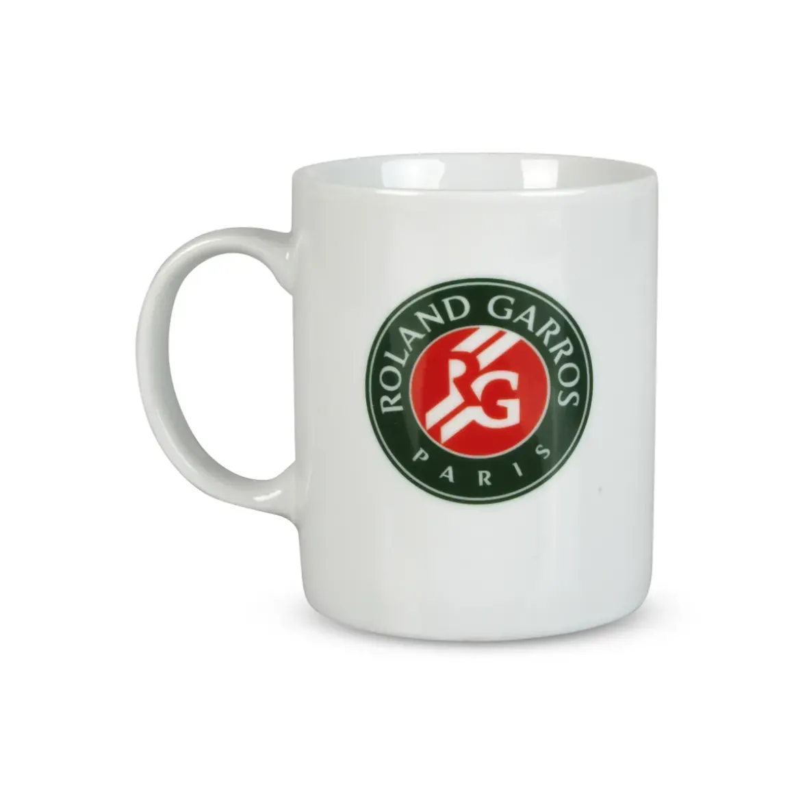 Roland-Garros Mugs And Water Bottle|tricolor logo mug - white