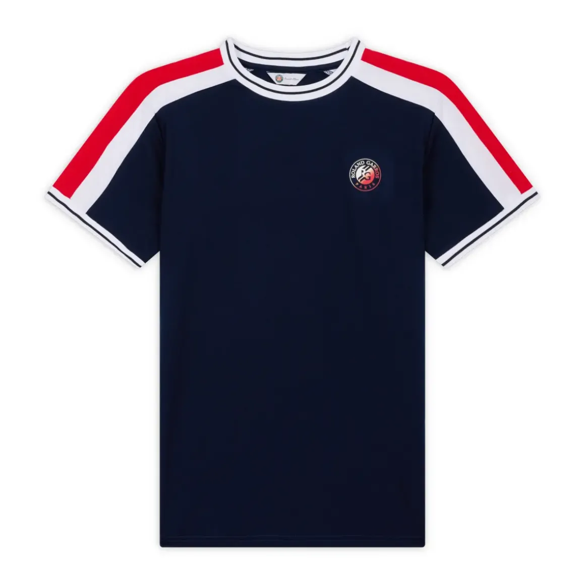 Roland-Garros Women Tennis Outfit|Women Tennis Outfits|Tricolore Unisex T-shirt - Navy