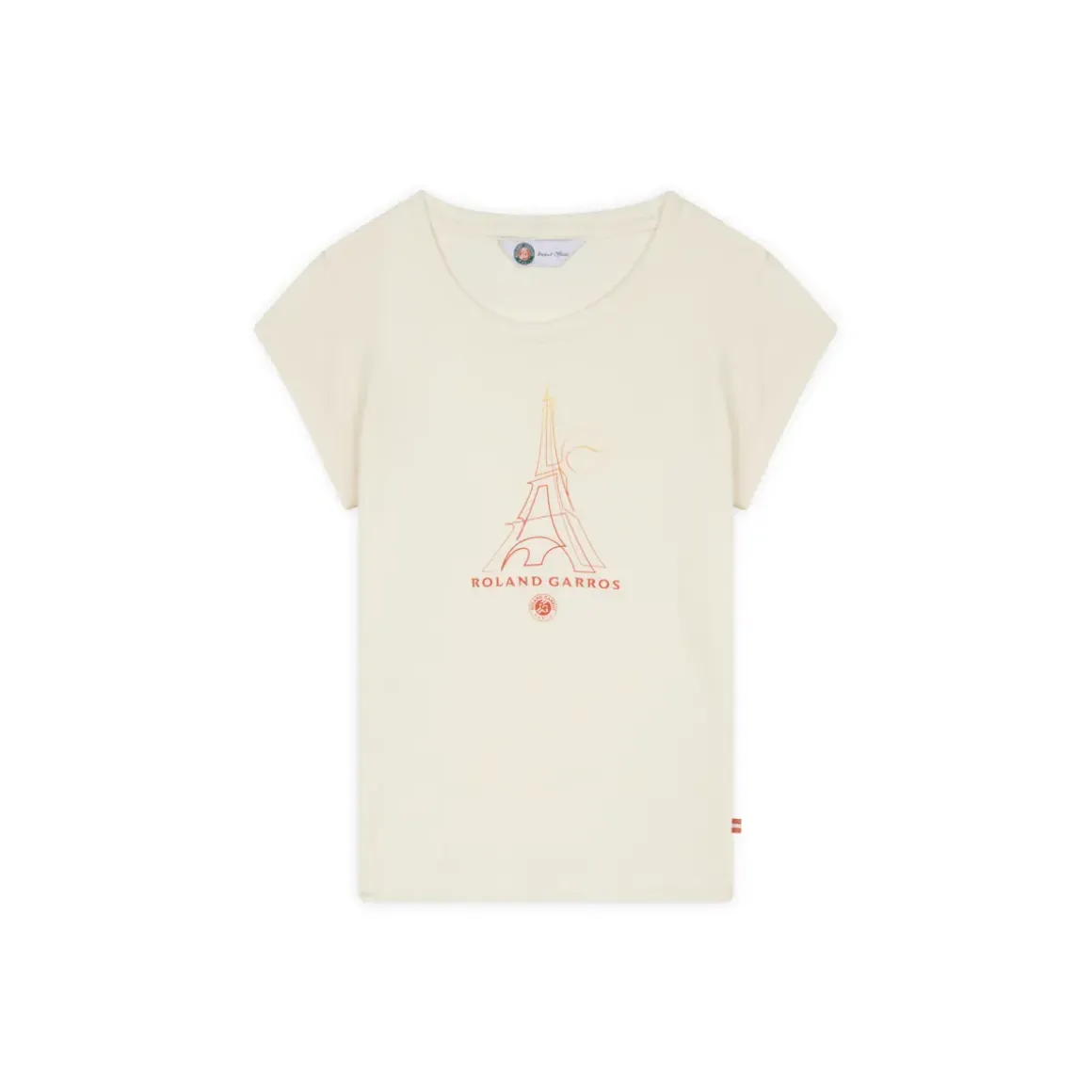Roland-Garros Girls Outfit|T-shirt Tour Eiffel Girl's - Ecru