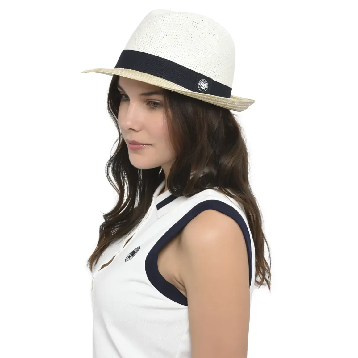 Roland-Garros Caps & Hats|Caps & Hats|two colors paper trilby - navy