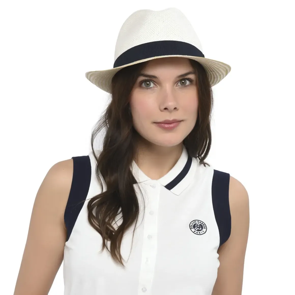 Roland-Garros Caps & Hats|Caps & Hats|two colors paper trilby - navy