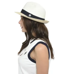 Roland-Garros Caps & Hats|Caps & Hats|two colors paper trilby - navy