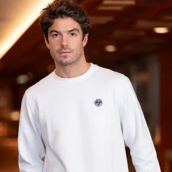 Roland-Garros Hoodies & Sweatshirts|Hoodies & Sweatshirts|Unisex Essentiels Sweatshirt - White