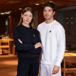 Roland-Garros Hoodies & Sweatshirts|Hoodies & Sweatshirts|Unisex Essentiels Sweatshirt - White
