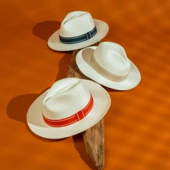 Roland-Garros Caps & Hats|Caps & Hats|unisex panama - ivory and clay-orange