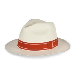 Roland-Garros Caps & Hats|Caps & Hats|unisex panama - ivory and clay-orange
