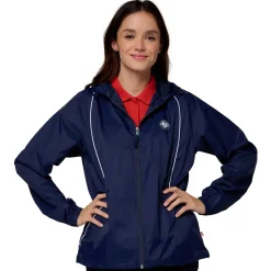 Roland-Garros Jackets|woman folding windbreaker - Navy