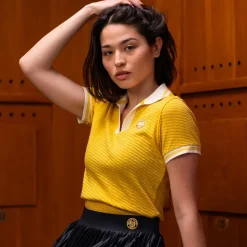 Roland-Garros Polos & Shirts|woman Heritage Polo - Yellow