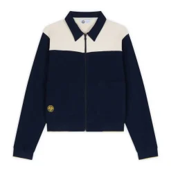 Roland-Garros Jackets|woman Heritage Teddy - Navy and Cream
