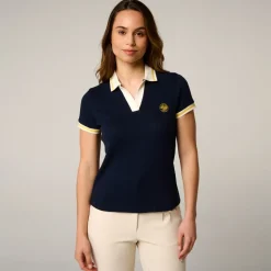 Roland-Garros Polos & Shirts|woman Heritage Polo - Navy
