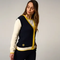 Roland-Garros Hoodies & Sweatshirts|woman Heritage Cardigan - Navy