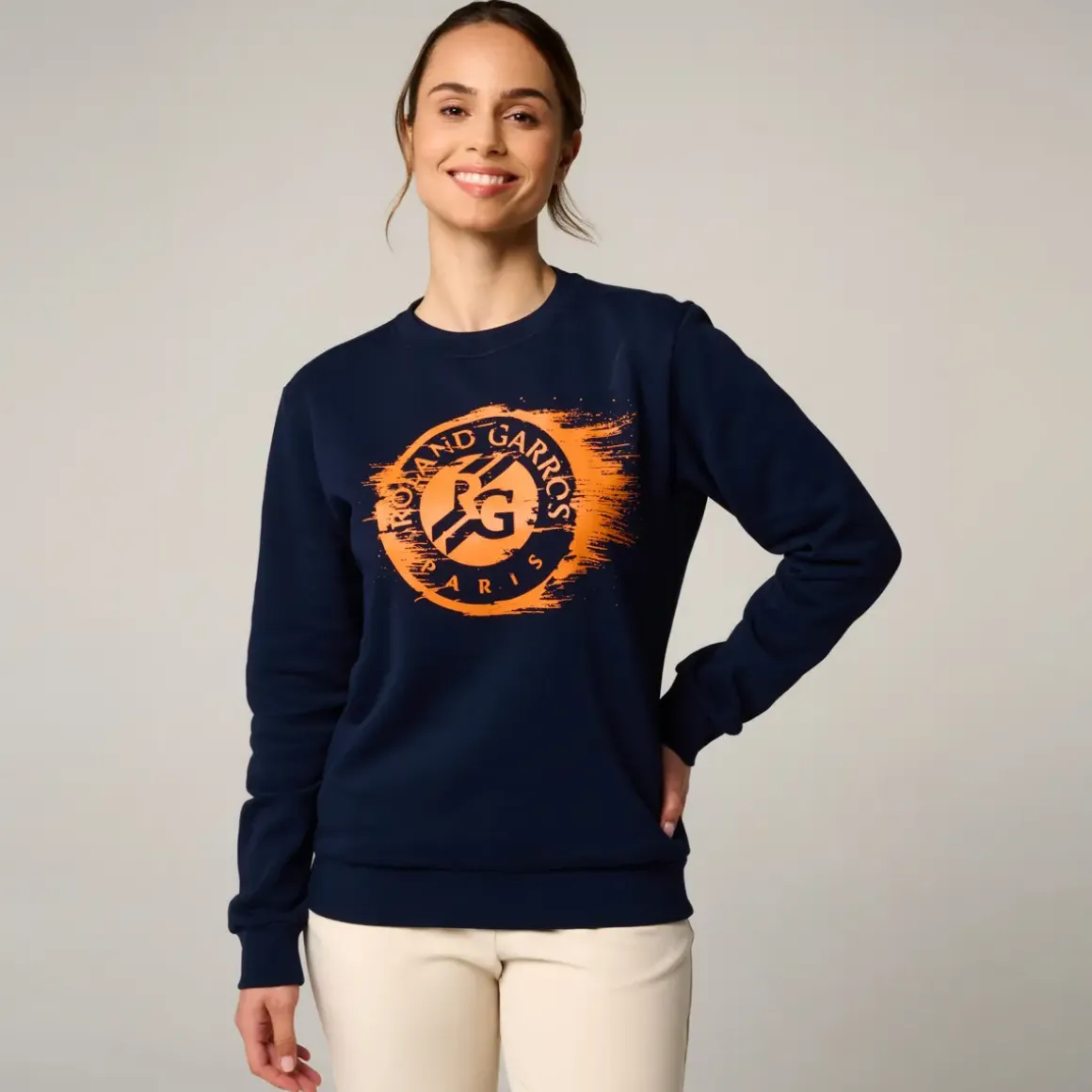 Roland-Garros Hoodies & Sweatshirts|woman Logo Sweatshirt - Navy