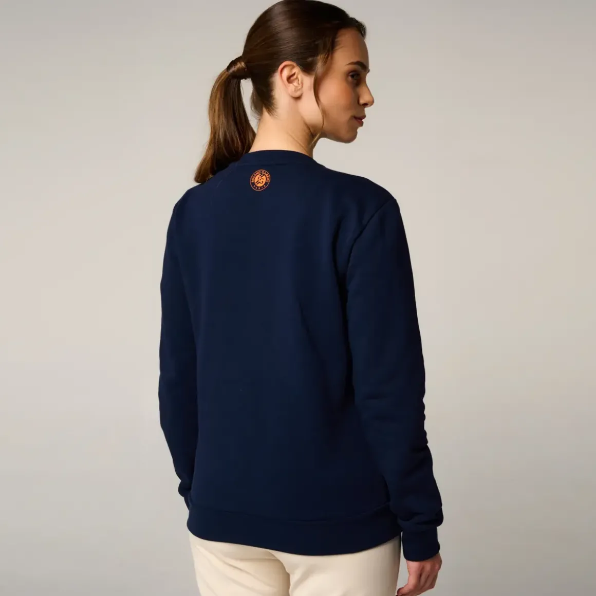 Roland-Garros Hoodies & Sweatshirts|woman Logo Sweatshirt - Navy