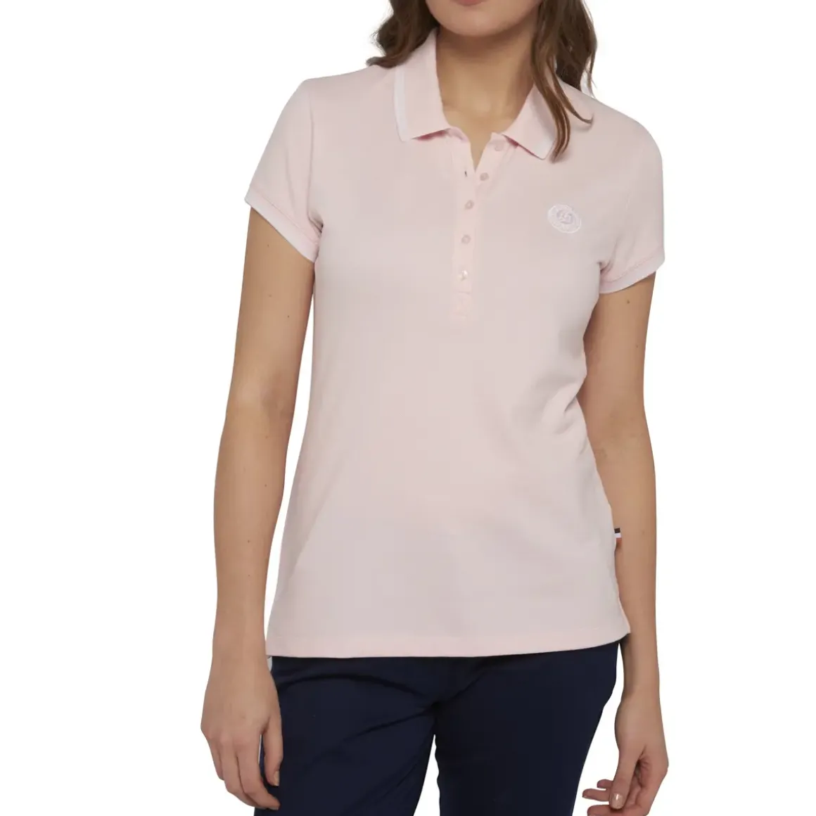 Roland-Garros Polos & Shirts|woman polo shirt - pink