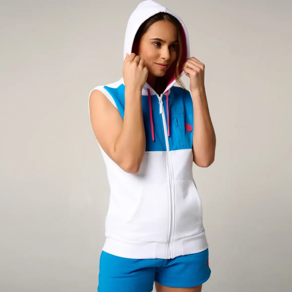 Roland-Garros Hoodies & Sweatshirts|woman Pop Energy Sweatshirt - Blue and Pink