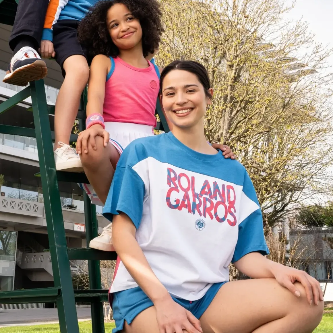 Roland-Garros T-shirts & Tank Tops|woman Pop Energy T-Shirt - Blue and Pink