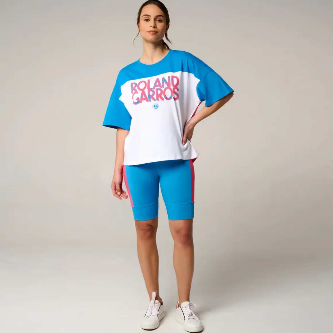 Roland-Garros T-shirts & Tank Tops|woman Pop Energy T-Shirt - Blue and Pink