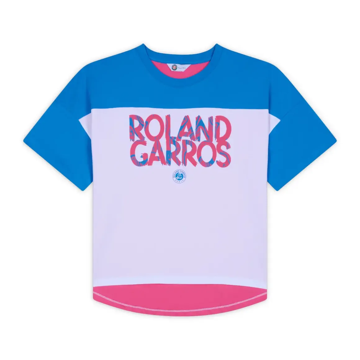 Roland-Garros T-shirts & Tank Tops|woman Pop Energy T-Shirt - Blue and Pink
