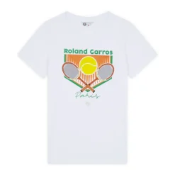 Roland-Garros T-shirts & Tank Tops|woman Racquets T-Shirt - White