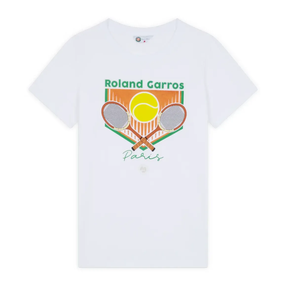 Roland-Garros T-shirts & Tank Tops|woman Racquets T-Shirt - White