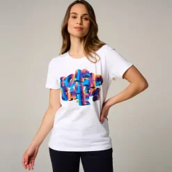 Roland-Garros T-shirts & Tank Tops|woman Signature T-Shirt - White