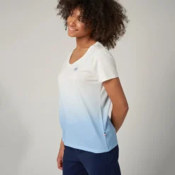 Roland-Garros T-shirts & Tank Tops|woman tie and dye t-shirt - light blue