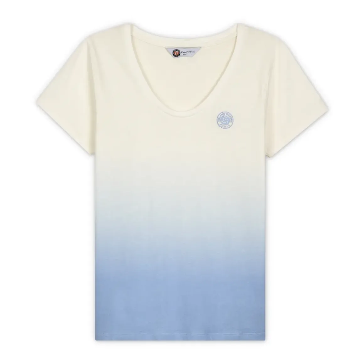 Roland-Garros T-shirts & Tank Tops|woman tie and dye t-shirt - light blue