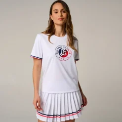Roland-Garros T-shirts & Tank Tops|woman Tricolore Shirt - White