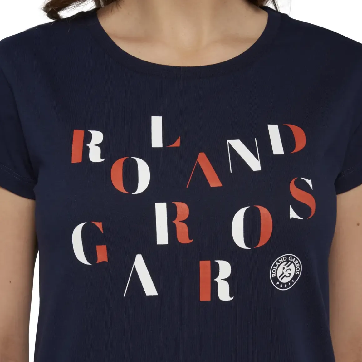 Roland-Garros T-shirts & Tank Tops|woman t-shirt letters - navy blue
