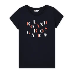 Roland-Garros T-shirts & Tank Tops|woman t-shirt letters - navy blue