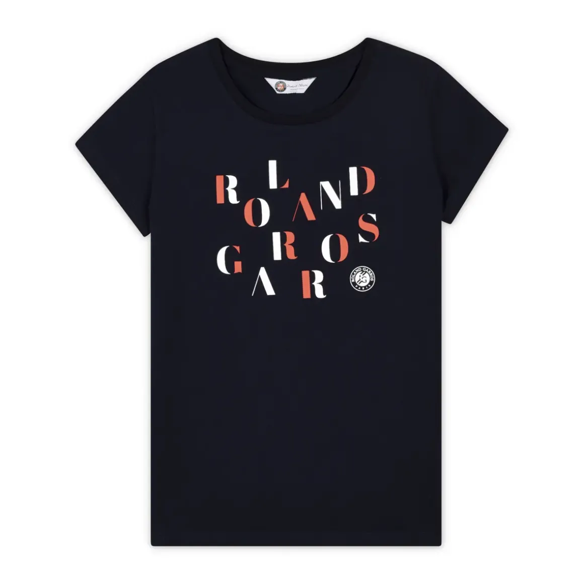 Roland-Garros T-shirts & Tank Tops|woman t-shirt letters - navy blue