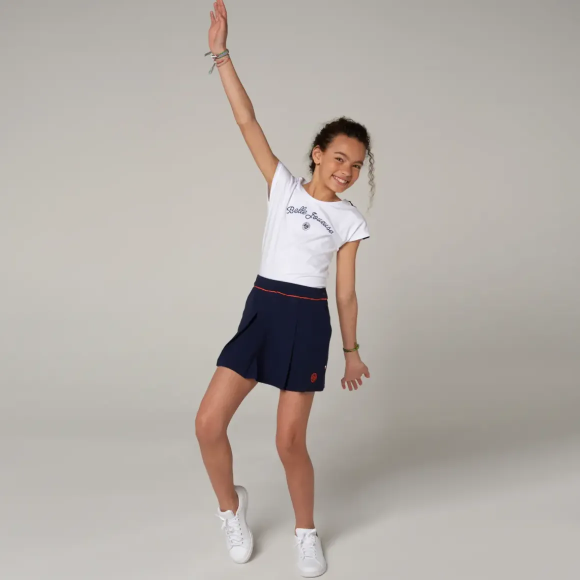 Roland-Garros Girls Outfit|Skirt-short Roland Garros - navy blue