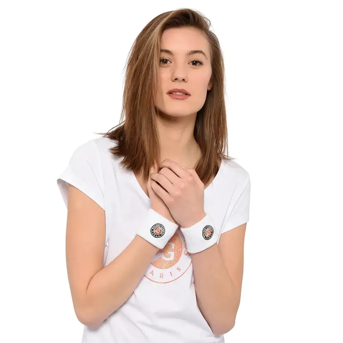 Roland-Garros Accessories|Accessories|Small wrist duo format sponge three-tone logo - white
