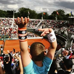 Roland-Garros Accessories|Accessories|Small wrist duo format sponge three-tone logo - white