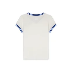 Roland-Garros Girls Outfit|Stripes Girl T-shirt - Ecru