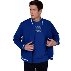 Roland-Garros Jackets|Stripes Man Teddy - Navy