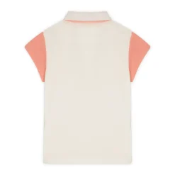 Roland-Garros Girls Outfit|Stripes Polo Girl - Ecru