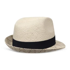 Roland-Garros Caps & Hats|Trilby with two-tone checkered edges - navy