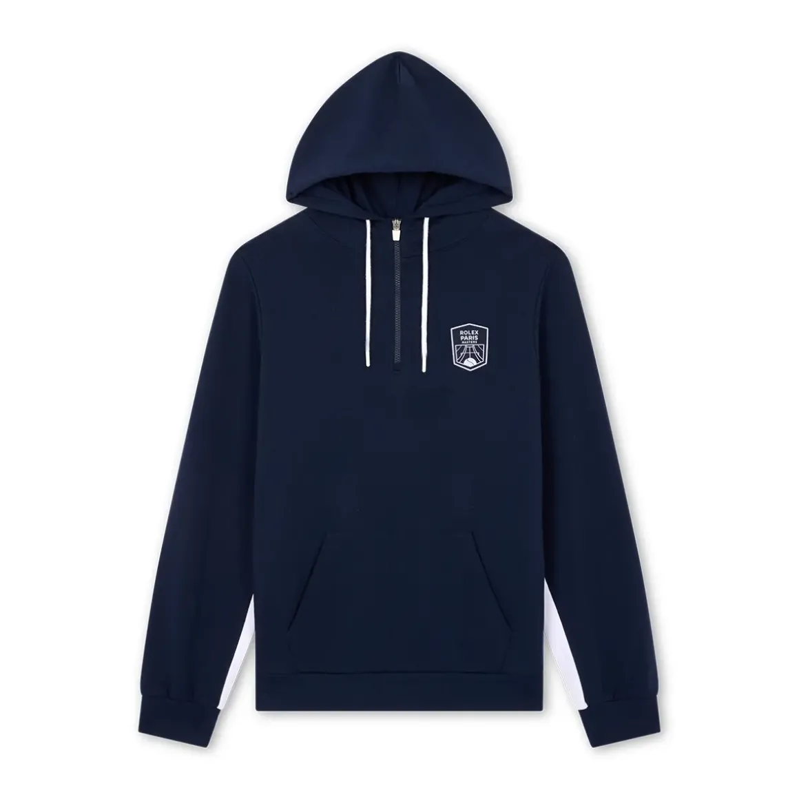 Roland-Garros Hoodies & Sweatshirts|Hoodies & Sweatshirts|Unisex Rolex Paris Master 2023 logo zipped Hoodie - Navy