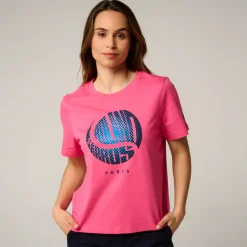 Roland-Garros T-shirts & Tank Tops|Woman Ball crop t-shirt - Pink