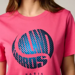 Roland-Garros T-shirts & Tank Tops|Woman Ball crop t-shirt - Pink