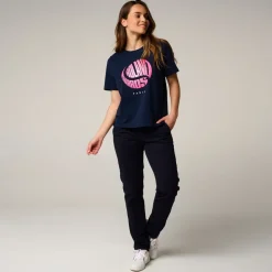 Roland-Garros T-shirts & Tank Tops|Woman Ball crop t-shirt - Navy Blue
