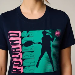 Roland-Garros T-shirts & Tank Tops|Woman Player T-Shirt - Navy
