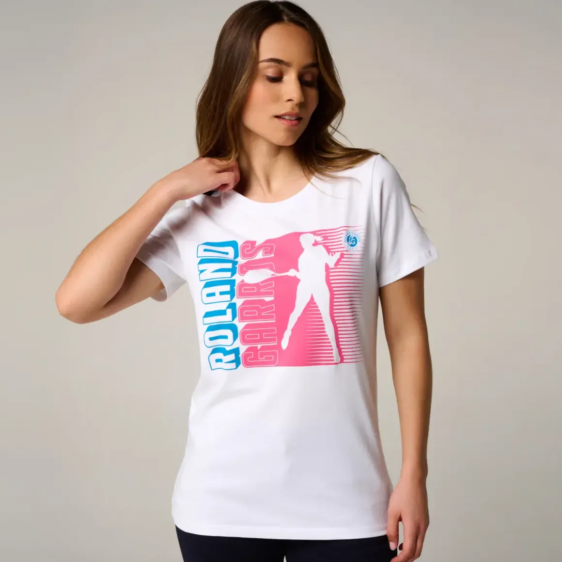 Roland-Garros T-shirts & Tank Tops|Woman Player T-Shirt - White