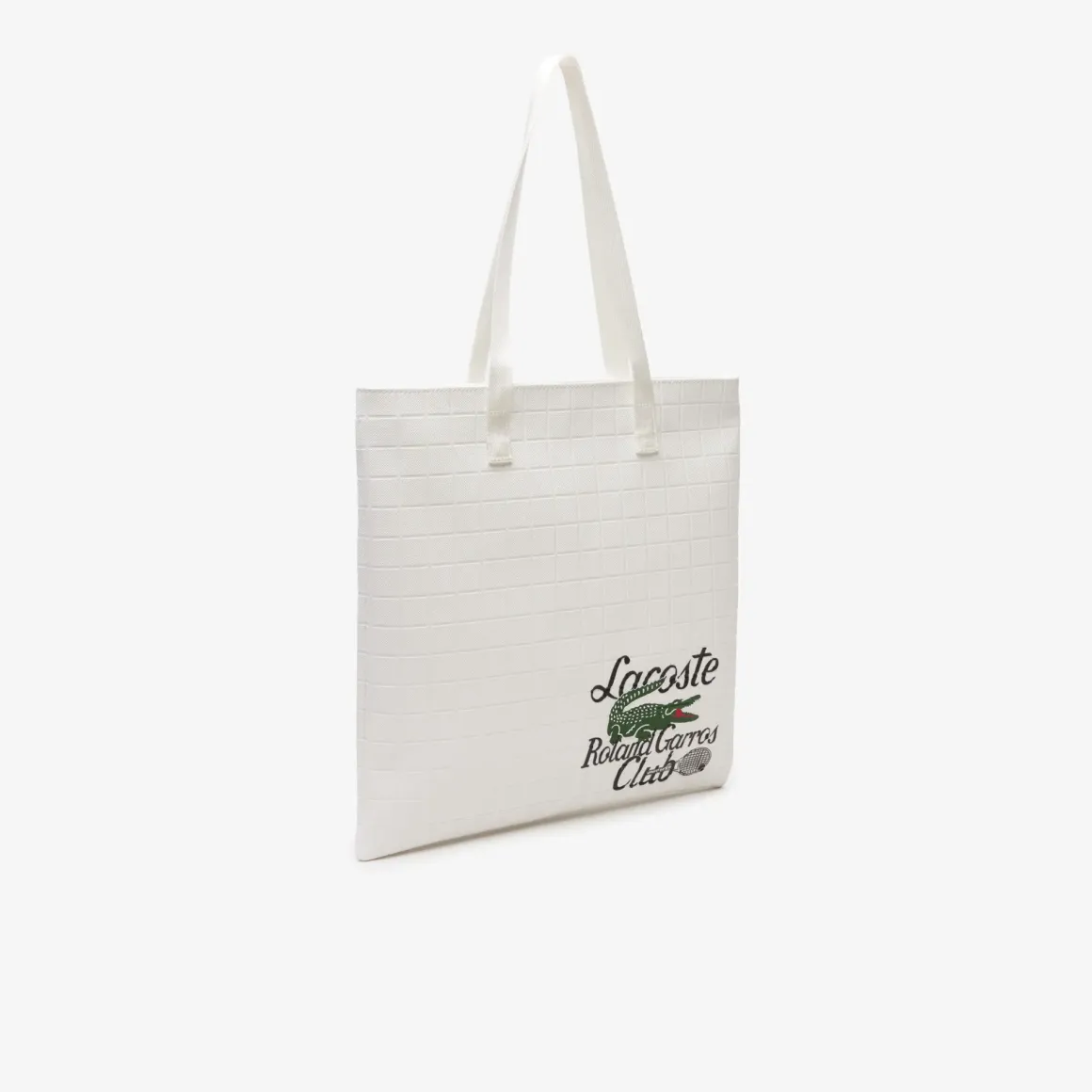 Roland-Garros Tote Bags & Handbag|Bags|Women’s Lacoste for Roland Garros tote Bag - White