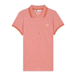 Roland-Garros Polos & Shirts|Women's Polo shirt pique with an embroidered logo - clay orange
